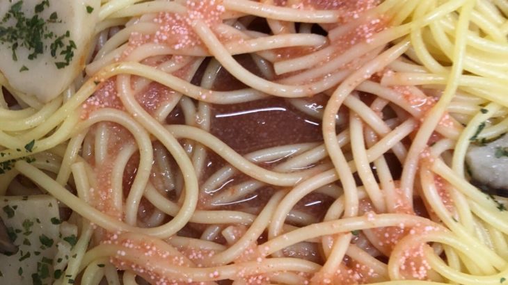 ランチに最適 3種だしの和風パスタ明太子きのこ セブンイレブン グルメと旅グルメ 主にコンビニグルメ